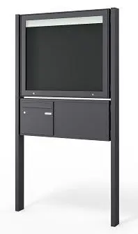 Schaukasten mit Briefkasten