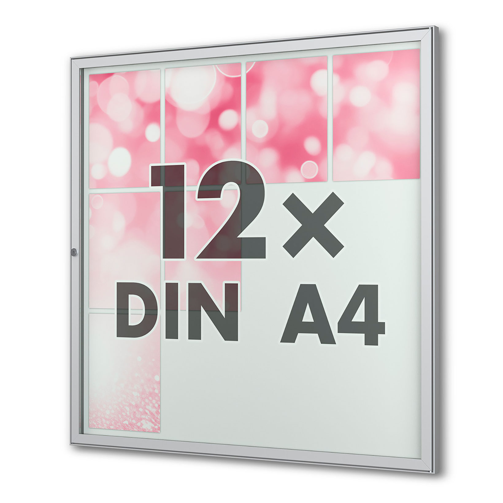12 x DIN A4 Flachschaukasten Tesus - eckig 12 x DIN A4 Flachschaukasten Tesus - eckig